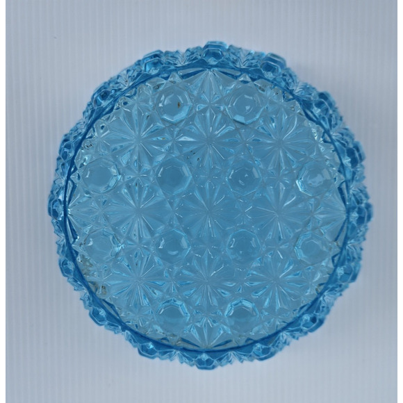 Antique EAPG Doyle Blue Daisy and Button Bowl Dish No.300 1800s Victorian Home - Picture 5 of 6